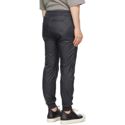 Shop Rick Owens Black Champion Edition Nylon Lounge Pants In 09 Black