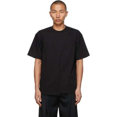 FENG CHEN WANG 黑色 2-IN-1 叠层 T 恤
