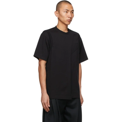Shop Feng Chen Wang Black Layered 2-in-1 T-shirt