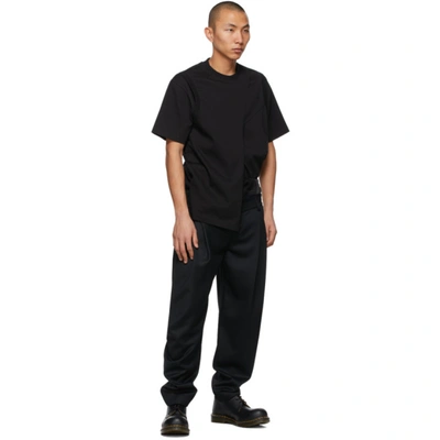 Shop Feng Chen Wang Black Layered 2-in-1 T-shirt