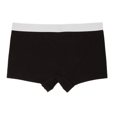 Shop Dsquared2 Black Logo Trunk Boxers In 010 Black