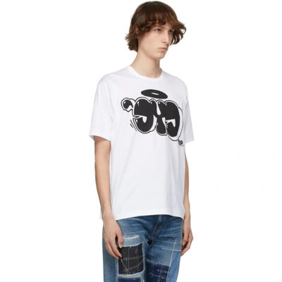 Shop Junya Watanabe White Eye Printed T-shirt In 1 White