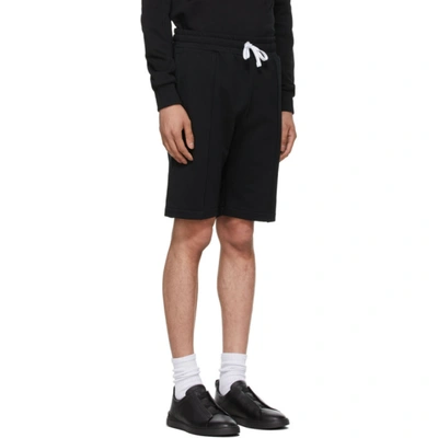 Shop Ermenegildo Zegna Black Cotton Shorts In 001 Black