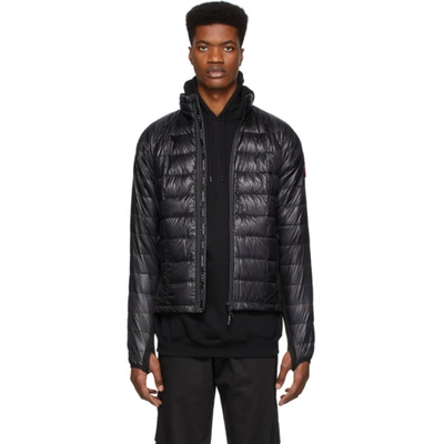 Shop Canada Goose Black Down Hybridge Lite Jacket In Black Fill: 95% Down, 5% Feathers.