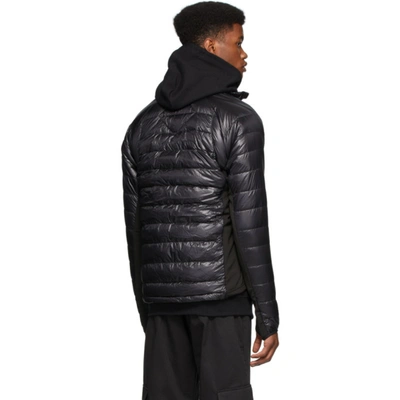 Shop Canada Goose Black Down Hybridge Lite Jacket In Black Fill: 95% Down, 5% Feathers.