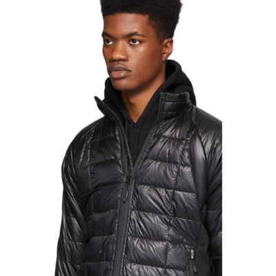 Shop Canada Goose Black Down Hybridge Lite Jacket In Black Fill: 95% Down, 5% Feathers.