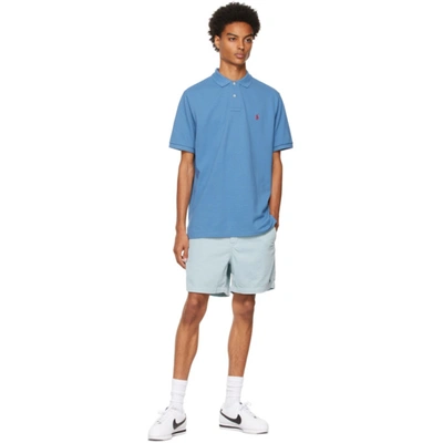 Shop Polo Ralph Lauren Blue Classic Fit 'the Iconic' Polo In Delta Blue/c4488