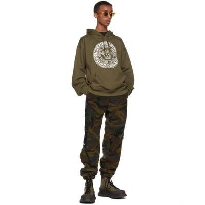 Shop Versace Green Medusa Hoodie In 1k250 Olive