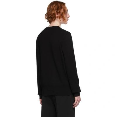 Shop Givenchy Black Viscose Padlock Sweater In 001-black