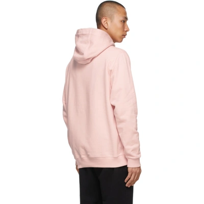 Shop Burberry Pink Kaleidoscope Print Eversham Hoodie In Frosted Pin