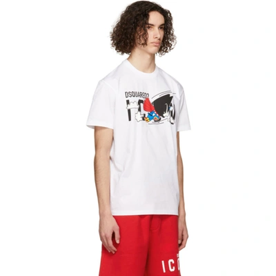 Shop Dsquared2 White 'icon' Super T-shirt In 100 White