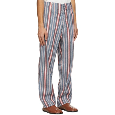 Shop Maison Margiela Multicolor Striped Trousers In 001f Multicolor Stri