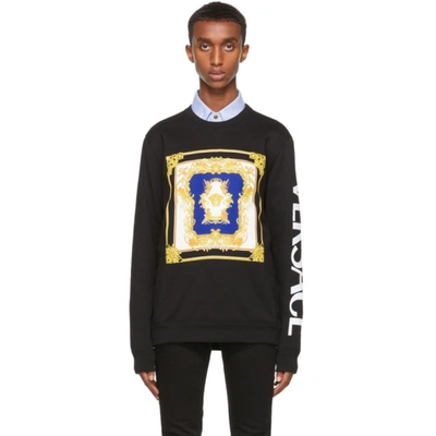 Shop Versace Black Medusa Renaissance Sweatshirt In 1b000 Black