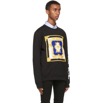 Shop Versace Black Medusa Renaissance Sweatshirt In 1b000 Black