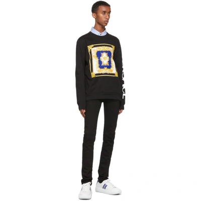 Shop Versace Black Medusa Renaissance Sweatshirt In 1b000 Black