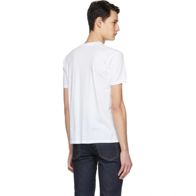 Shop Tom Ford White Lyocell Jersey T-shirt In N01 Wht