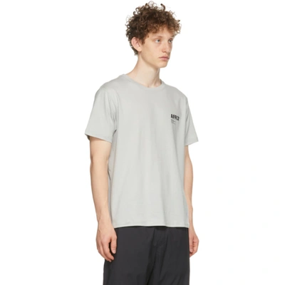 Shop Affix Taupe Standardized Logo T-shirt In Powder Grey