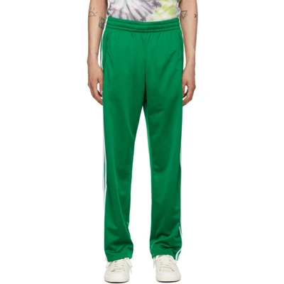 Shop Adidas X Human Made Green Firebird Track Pants