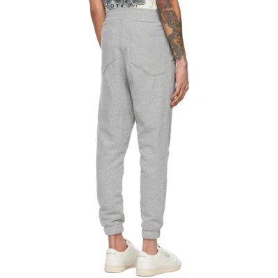 Shop Rhude Grey Logo Lounge Pants In Heather Grey