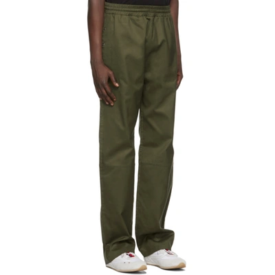 Shop Moncler Genius 2 Moncler 1952 Gabardine Lounge Pants In 818 Olive