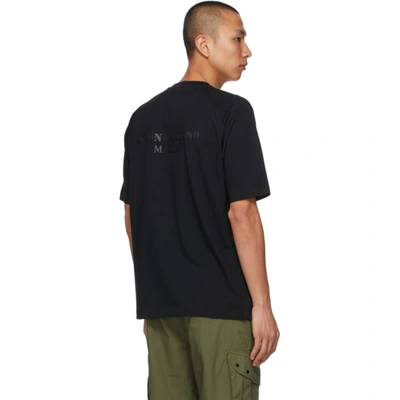 Shop Stone Island Black Marina Seaqual® T-shirt In V0029 Black