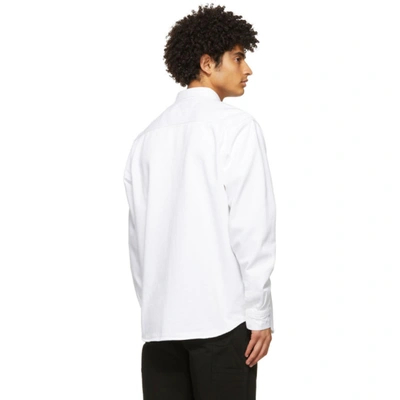 CARHARTT WORK IN PROGRESS 白色 SALINAC 有机棉夹克衬衫