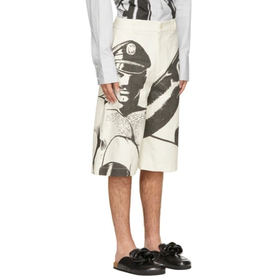 Shop Jw Anderson White Tom Of Finland Oversized Shorts