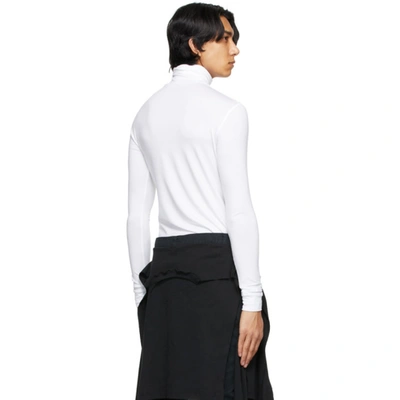 RAF SIMONS 白色 ARCHIVE REDUX 系列“R”刺绣高领衫