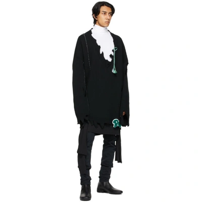 RAF SIMONS 白色 ARCHIVE REDUX 系列“R”刺绣高领衫