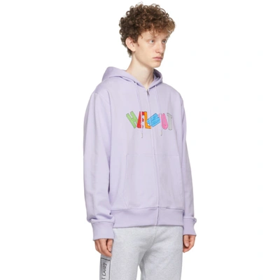 Helmut Lang Mens Lavender Brand-print Relaxed-fit Cotton-jersey Hoody Xl |  ModeSens