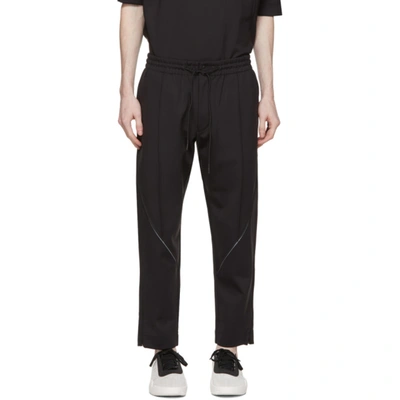 Shop Y-3 Black Shell Cover Trousers