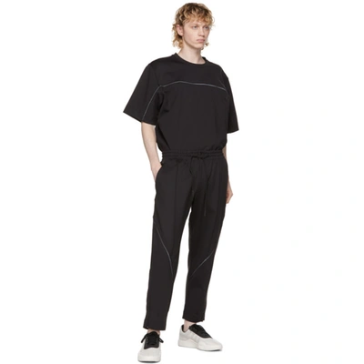 Shop Y-3 Black Shell Cover Trousers
