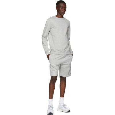 Shop Apc Grey Item Shorts In Plb Heathered Light
