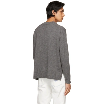 Shop Stella Mccartney Grey Shared Regenerated Cashmere Sweater In 1262 Grey Melange