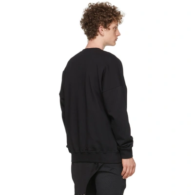 Shop Rick Owens Black Champion Edition Pullover Sweatshirt In 09 Black