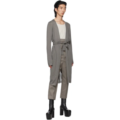 Shop Rick Owens Taupe Dirt Trousers In 34 Dust