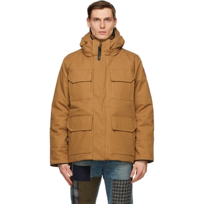 Shop Junya Watanabe Tan Canada Goose Edition Down Parka In 1 Brown