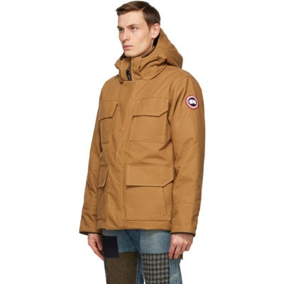 JUNYA WATANABE 黄褐色 CANADA GOOSE 联名羽绒派克大衣