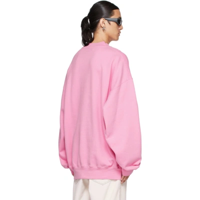 Shop Balenciaga Pink 'pride' Sweatshirt In 5861 Pink