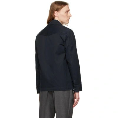 Shop Officine Generale Navy Benjamin Jacket