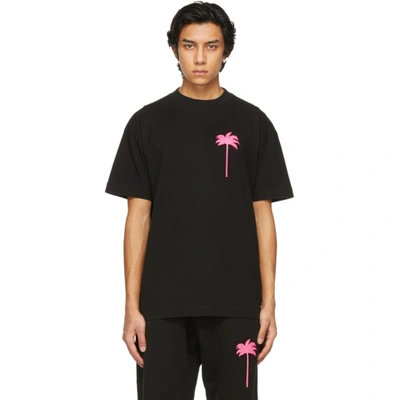 Shop Palm Angels Black Palm Tree T-shirt