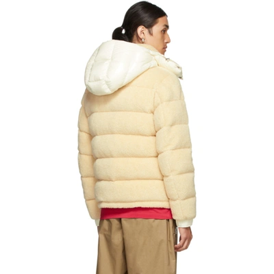 Shop Moncler Beige Down Michon Jacket In 200 Light Beige