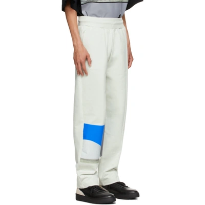 Shop A-cold-wall* Green Hemisphere Print Lounge Pants In Chalk