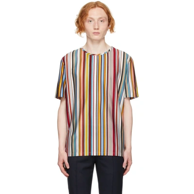 Shop Paul Smith Multicolor Signature Stripe T-shirt In 92 Multi