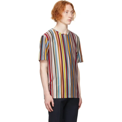 Shop Paul Smith Multicolor Signature Stripe T-shirt In 92 Multi