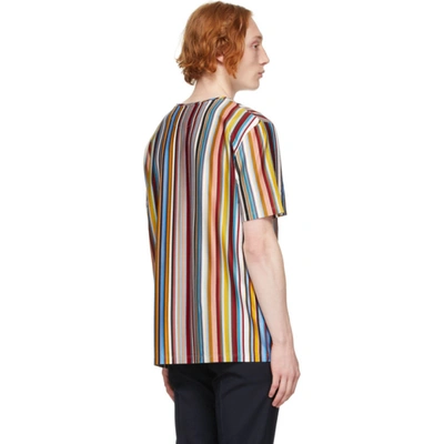 Shop Paul Smith Multicolor Signature Stripe T-shirt In 92 Multi