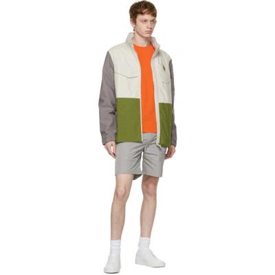 Shop A-cold-wall* Off-white & Green Scafell Storm 3l Jacket In Bone