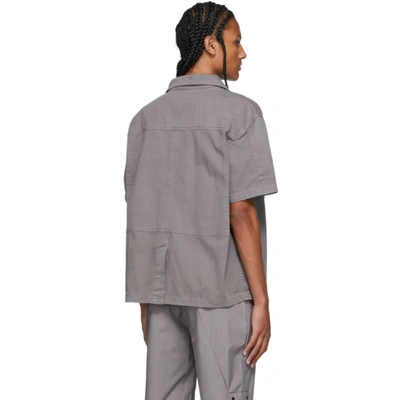 Shop A-cold-wall* Grey Short Sleeve Over Shirt In Flint