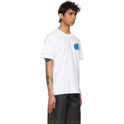 Shop Jacquemus White 'le T-shirt Haricots' T-shirt