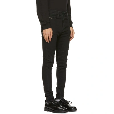 Shop Diesel Black D-amny Jeans In 2 Black